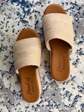 Blowfish Malibu Natural Woven Slide Mules